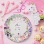 Flattern und wirbeln Fairy Garden Aquarell Geburts Pappteller (Party)