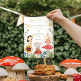 Flattern und wirbeln Verzauberte Fee zum Geburtsta Einladung