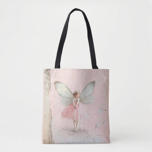 Flattern und wirbelnde Blumenfee Mädchen Tasche (Vorderseite)