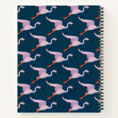 Flatternde Flamingos Notizblock (Rückseite)