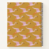 Flatternde Flamingos Notizblock (Rückseite)