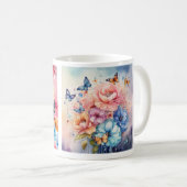 "flatternde Träume" Kaffeetasse (VorderseiteRechts)
