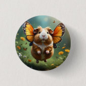 "Flatterpaws: Die Guinea, in der das Schwein flieg Button (Vorderseite)