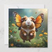 "Flatterpaws: Die Guinea, in der das Schwein flieg Dankeskarte (Rückseite)