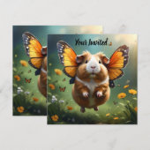 "Flatterpaws: Die Guinea, in der das Schwein flieg Einladung (Vorne/Hinten)