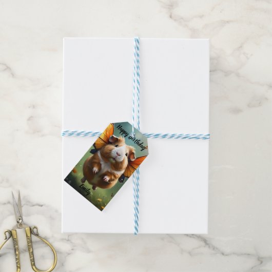 "Flatterpaws: Die Guinea, in der das Schwein flieg Geschenkanhänger (Mit Garn)