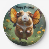 "Flatterpaws: Die Guinea, in der das Schwein flieg Pappteller (Vorderseite)