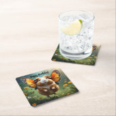 "Flatterpaws: Die Guinea, in der das Schwein flieg Rechteckiger Pappuntersetzer (Vor Ort)