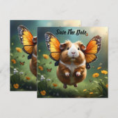 "Flatterpaws: Die Guinea, in der das Schwein flieg Save The Date (Vorne/Hinten)
