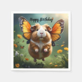 "Flatterpaws: Die Guinea, in der das Schwein flieg Serviette (Vorderseite)