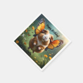 "Flatterpaws: Die Guinea, in der das Schwein flieg Serviette (Ecke)