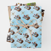 Flattpapier für gepanzerte Waren Set 3 Geschenkpapier Set (Beispiel)