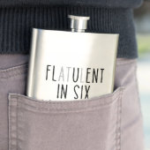 Flatulent In Six Languages Hip Flask Flachmann (Beispiel)