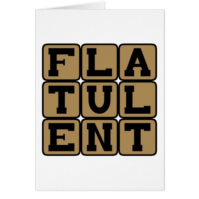 Flatulent, voll von Furzen (Vorne)