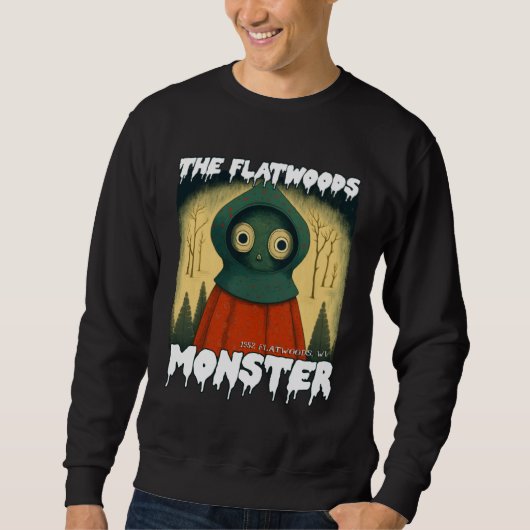 Flatwoods Monster Braxie 1952 Creepy Alien Cryptid Sweatshirt (Vorderseite)