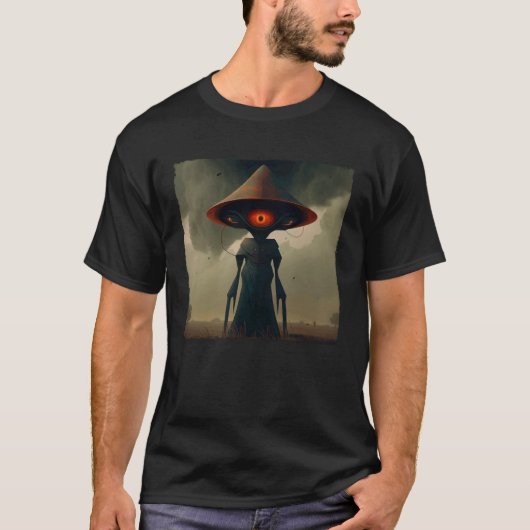 Flatwoods Monster Braxie 1952 Creepy Alien Cryptid T-Shirt (Vorderseite)