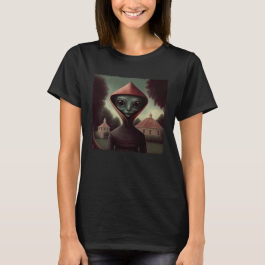 Flatwoods Monster Braxie 1952 Creepy Alien Cryptid T-Shirt (Vorderseite)