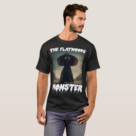 Flatwoods Monster Braxie 1952 Creepy Beängstigend  T-Shirt (Vorne ganz)