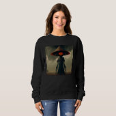 Flatwoods-Monster Braxie 1952 Gruseliges Alien-Kry Sweatshirt (Vorne ganz)