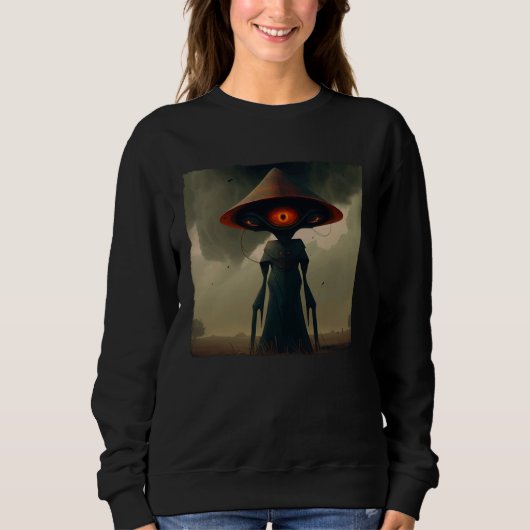 Flatwoods-Monster Braxie 1952 Gruseliges Alien-Kry Sweatshirt (Vorderseite)
