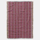 Flaumige gesponnene grafische Schnüre rot Decke (Vorderseite Vertikal)