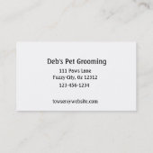 Flaumige HundeVisitenkarte Visitenkarte (Rückseite)