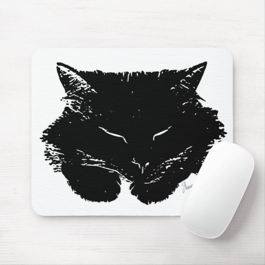 Flaumige Katze Mousepad (Mit Mouse)