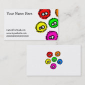 Flaumige Mikroben Visitenkarte (Vorne/Hinten)