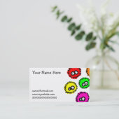 Flaumige Mikroben Visitenkarte (Stehend Vorderseite)