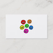 Flaumige Mikroben Visitenkarte (Rückseite)