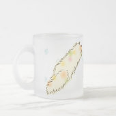 Flaumige Reinfall-Katze (Kaliko) Mattglastasse (Links)