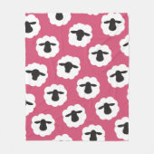 Flaumige Schaf-Faser-Liebe-Strick-Häkelarbeit Fleecedecke (Vorderseite)