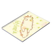 Flaumige schläfrige Katze Notizblock (Linke Seite)