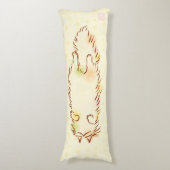 Flaumige schläfrige Katze Seitenschläferkissen (Vorderseite Vertikal)