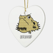 Flaumige Verzierung Keramikornament (Links)