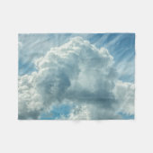 Flaumige Wolken-blaue Fleece-Decke Fleecedecke (Vorderseite (Horizontal))