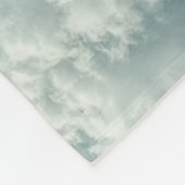 Flaumige Wolken-blaue Fleece-Decke Fleecedecke (Ecke)