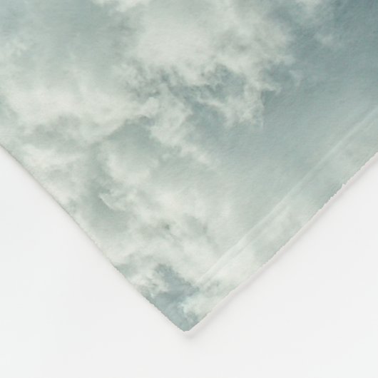 Flaumige Wolken-blaue Fleece-Decke Fleecedecke (Ecke)