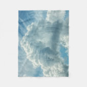 Flaumige Wolken-blaue Fleece-Decke Fleecedecke (Vorderseite)