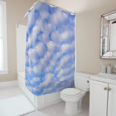 Flaumige Wolken Duschvorhang (Beispiel)