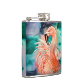 Flaumiger Flamingo Flachmann (Rechts)