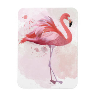 Flaumiger Flamingo Magnet