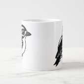 Flaumiger Specht Jumbo-Tasse (Vorderseite)