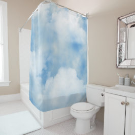 Flaumiger Wolken-Duschvorhang Duschvorhang