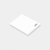 Flaumiges Digital gezeichnetes graues Post-it Klebezettel (angewinkelt)