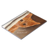 Flaumiges Ingwer-Kätzchen Notizblock (Linke Seite)