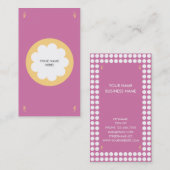 FLAUMIGES WOLKEN-VISITENKARTE-ROSA VISITENKARTE (Vorne/Hinten)