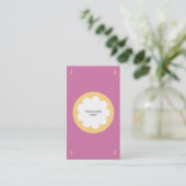 FLAUMIGES WOLKEN-VISITENKARTE-ROSA VISITENKARTE (Stehend Vorderseite)