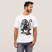 Flauros Crouch von der Curious Creature T-Shirt (Vorne ganz)