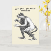 Flauros Humanoid Leopard Dictionairre Infernal Karte (Gelbe Blume)